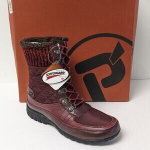 Propet Delaney Frost Lace-Up Boots, Burgundy, Women's 7 M